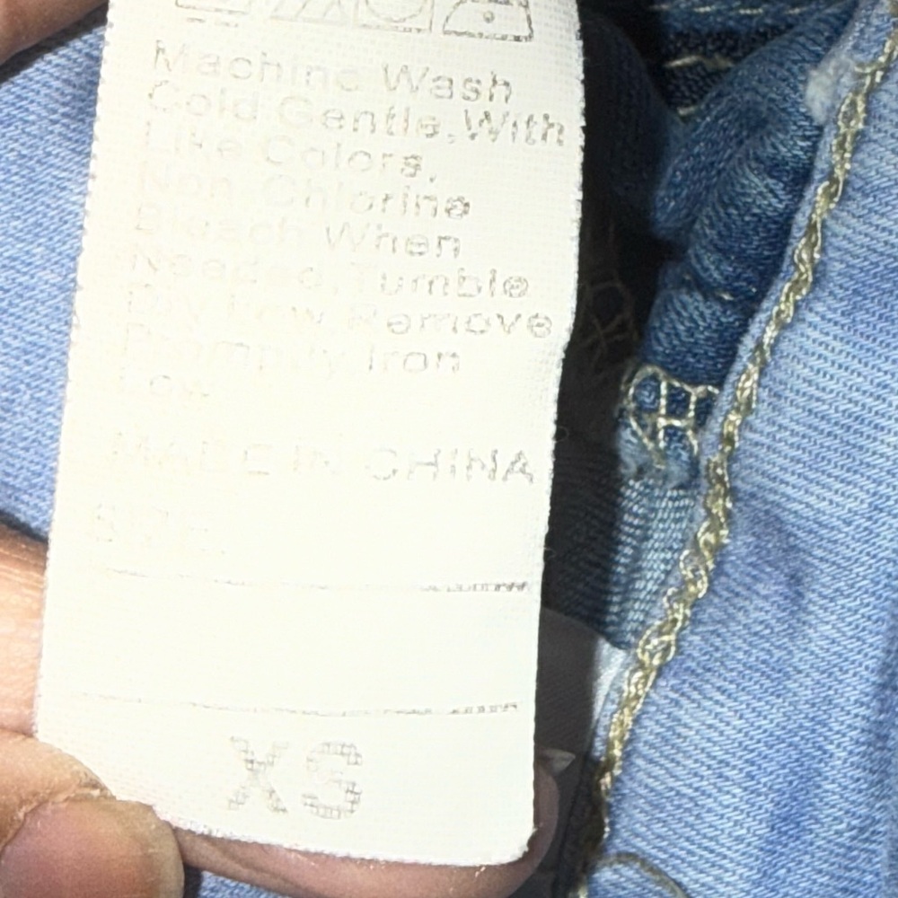 Two-Tone Denim Patchwork Jeans - image 8